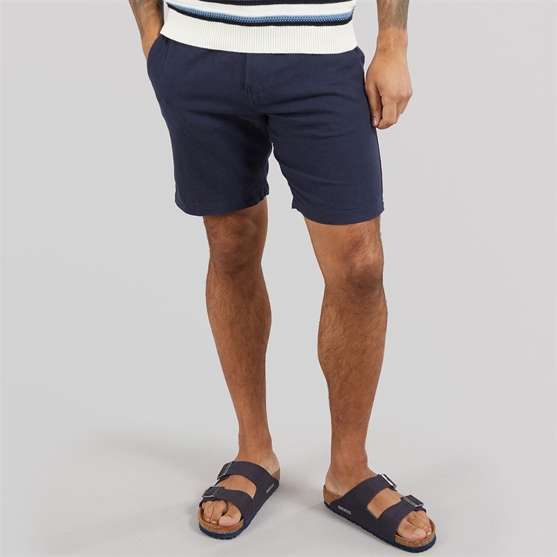 THREADBARE Mens Eastsea Shorts Navy