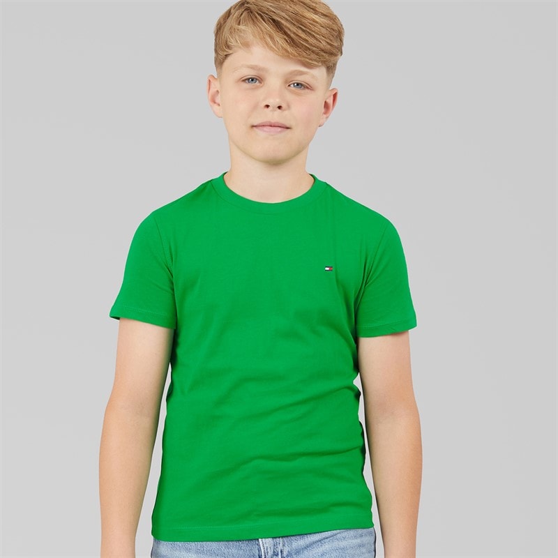 Tommy Hilfiger Boys Essential Cotton T-Shirt Radiant Green