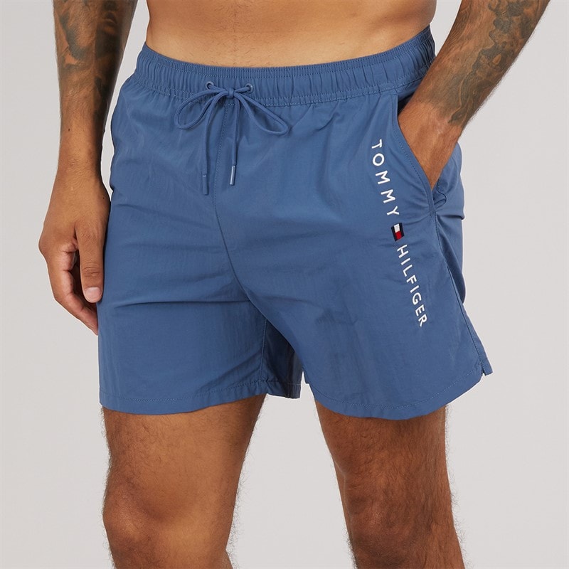 Tommy Hilfiger Mens Drawstring Swim Shorts Aegean Sea