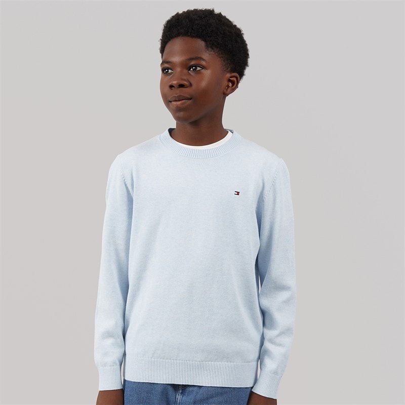Tommy Hilfiger Boys Crew Neck Sweatshirt Sweet Blue Htr