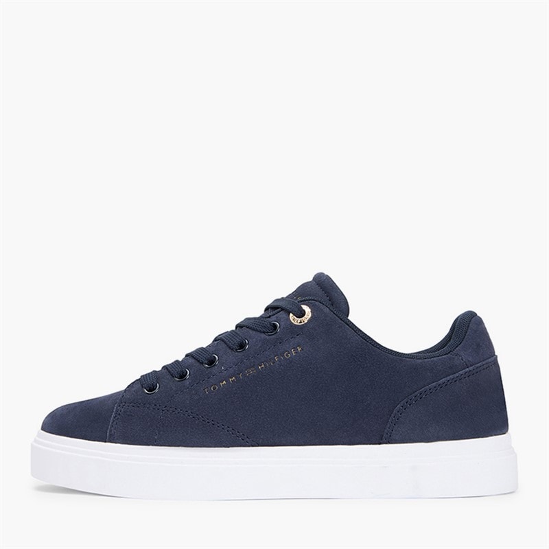 Tommy Hilfiger Womens Feminine Cupsole Trainers Space Blue