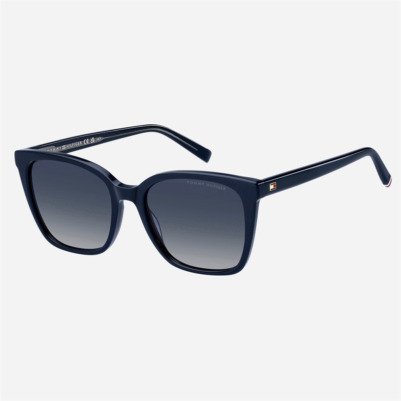 Tommy Hilfiger Womens Rectangular Sunglasses Blue