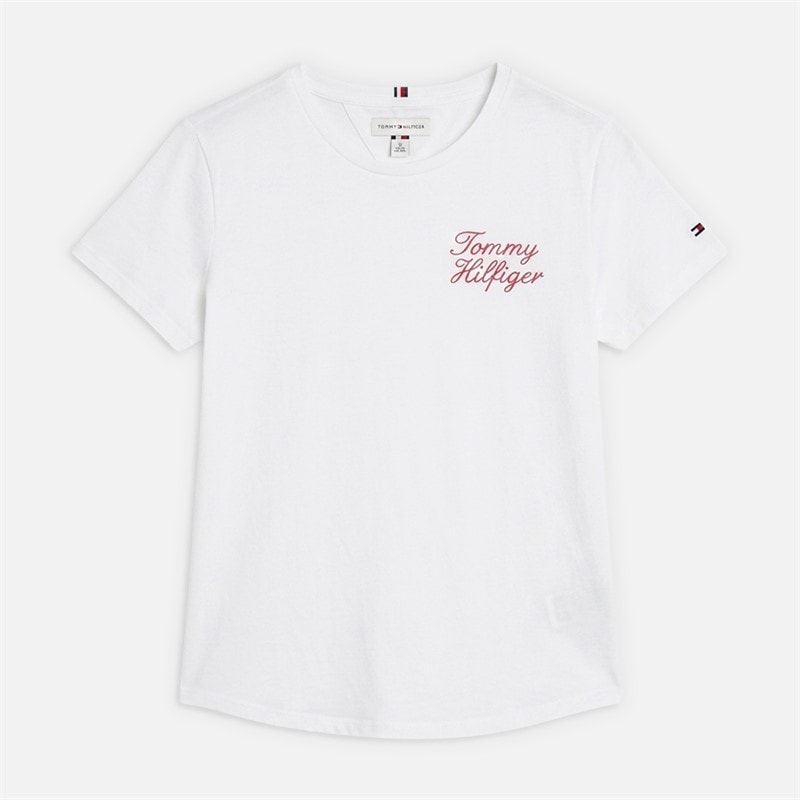 Tommy Hilfiger Girls T-Shirt Yacht Brilliant White