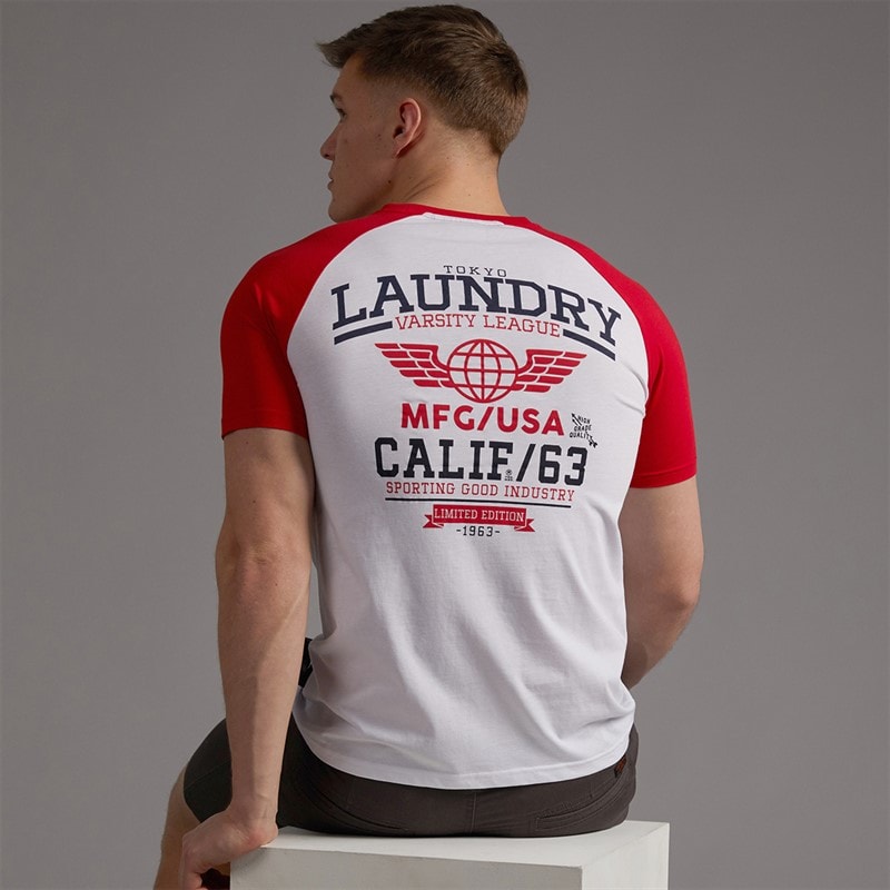 Tokyo Laundry Mens Men's Makita T-Shirt Red