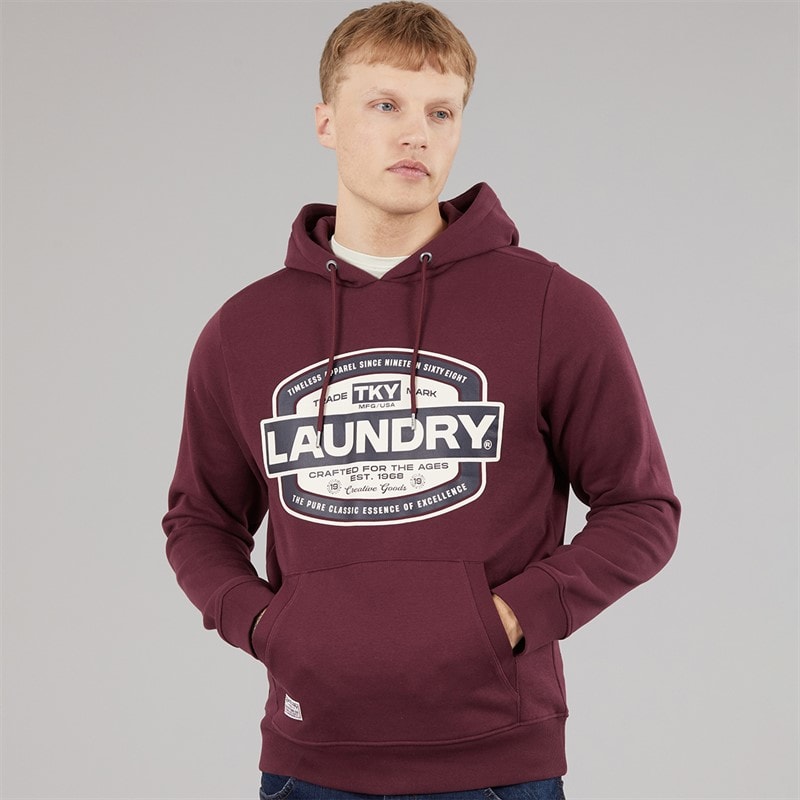 Tokyo Laundry Mens Doak Hoodie Fig