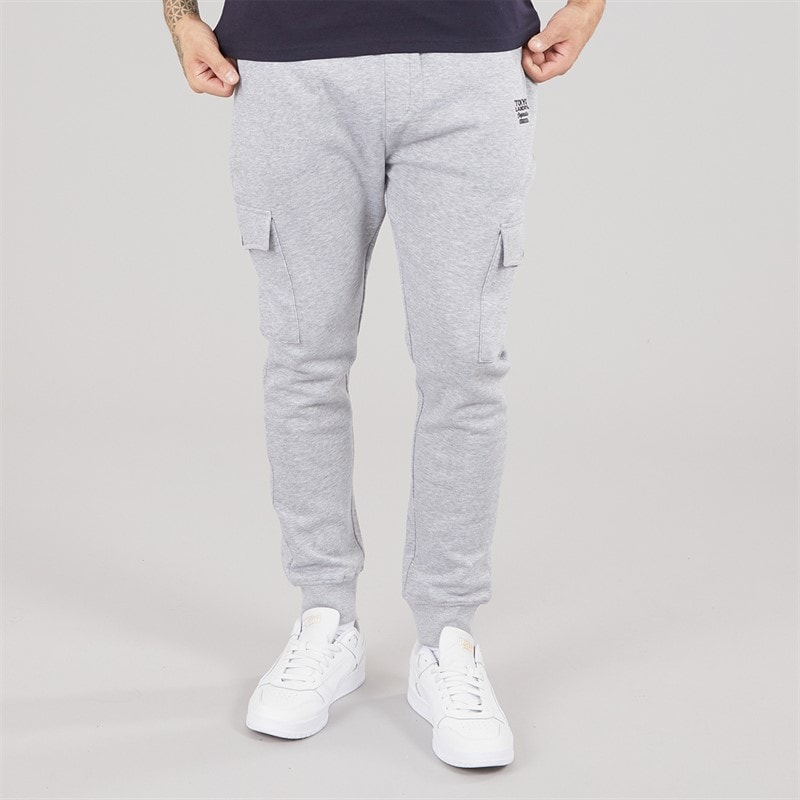 Tokyo Laundry Mens Collymore Joggers Light Grey Marl