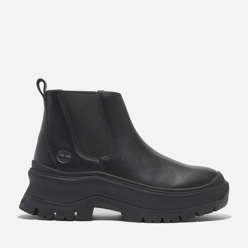 Timberland Womens Roxie Lane Chelsea Boots Black Full Grain