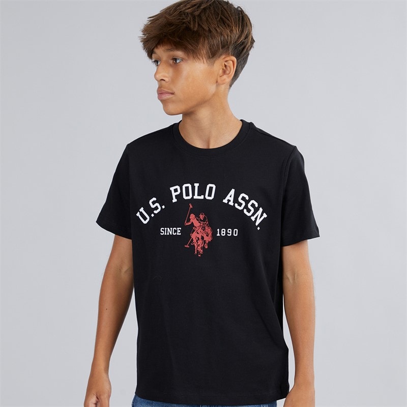 U.S. POLO ASSN. Boys Signature Arch T-Shirt Black
