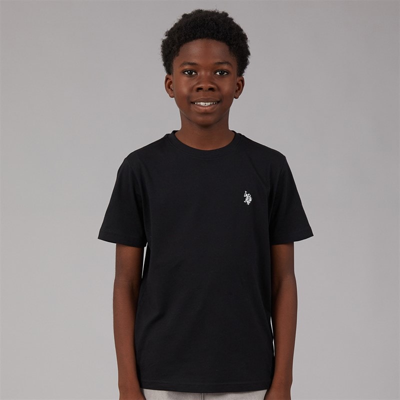 U.S. POLO ASSN. Boys T-Shirt Black/Bright White DHM Black Bright White Dhm