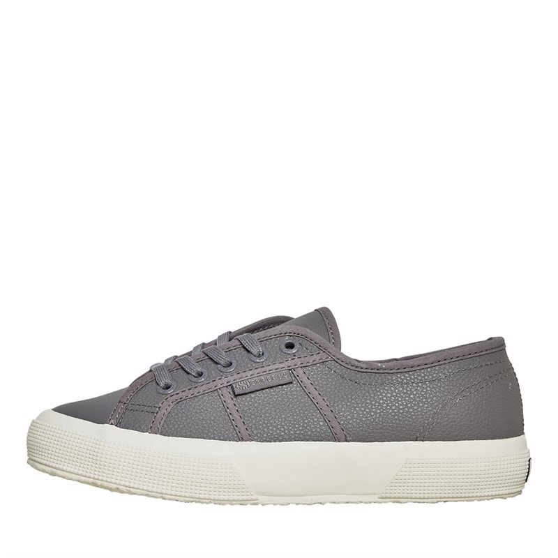 Superga Womens 2750 Efglu Canvas Trainers Bluish Grey/Avorio
