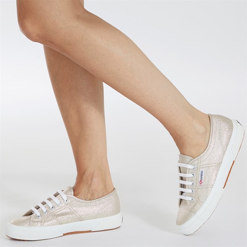 Superga Womens 2750 Lamew Trainers Light Gold