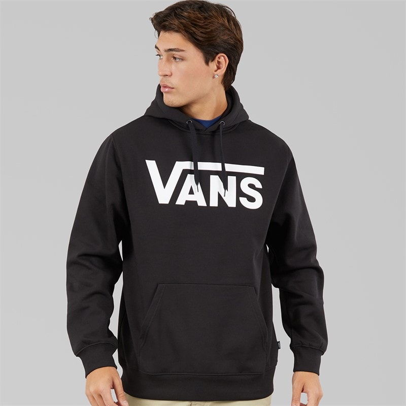 Vans Mens Classic Logo Hoodie Black/White