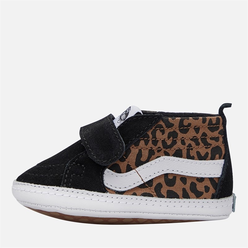 Vans Girls Infant SK8-Hi Crib Trainers Black/Brown