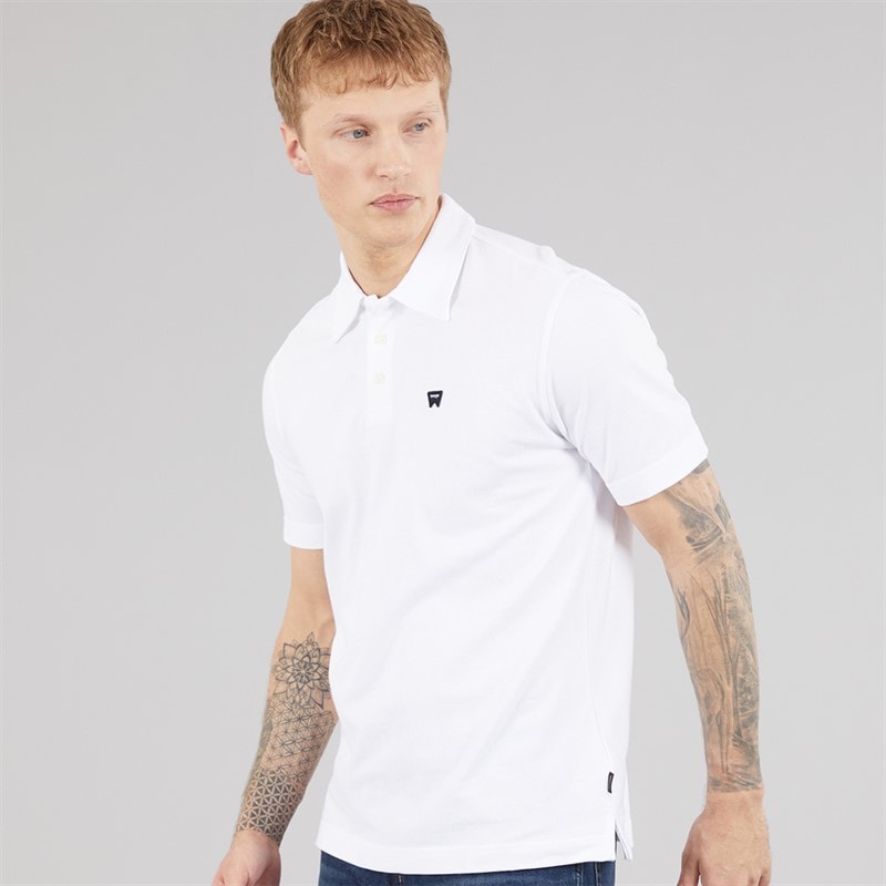 Wrangler Mens Polo Shirt Bright White