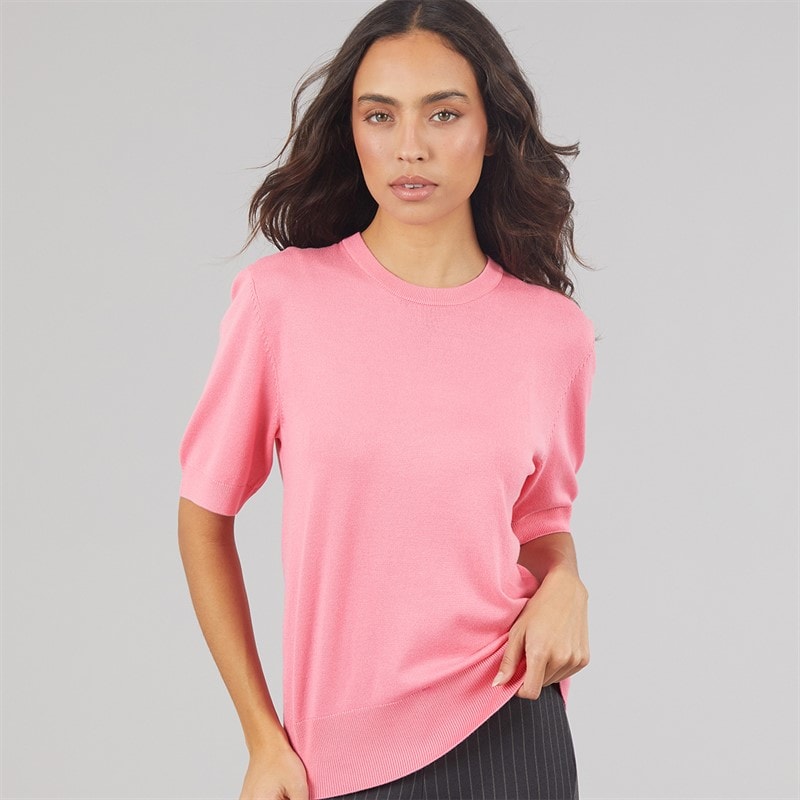 JJXX Womens Layla Knitted T-Shirt Morning Glory