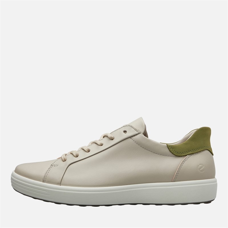 ECCO Mens Easy Slip Lace Trainers Grey/Olive