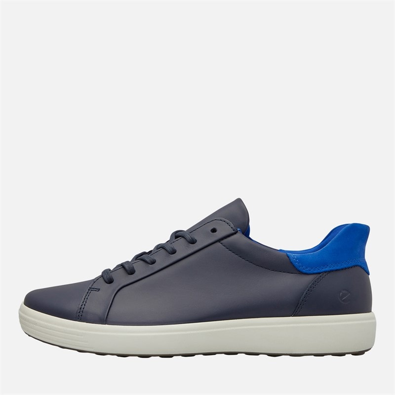 ECCO Mens Easy Slip Lace Trainers Navy/Blue