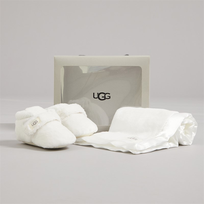 UGG® Infant Bixbie And Lovey Bootie And Blanket Gift Set Vanilla