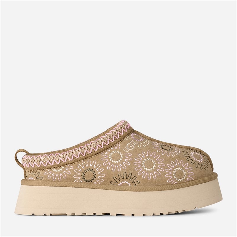 UGG® Womens Tazz Sun Stitch Slippers Mustard Seed
