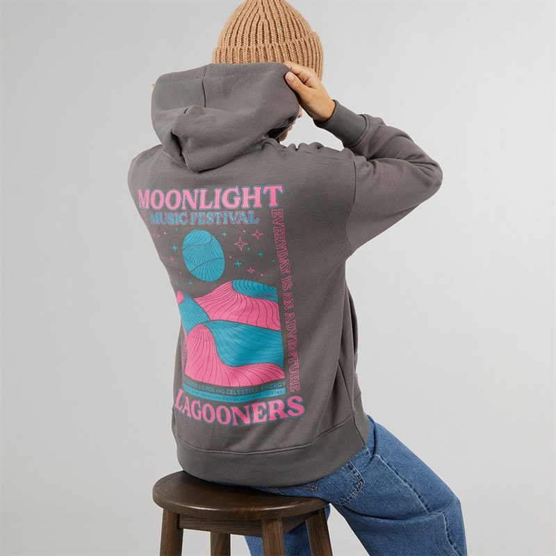 Lagooners Womens Moonlight Hoodie Charcoal