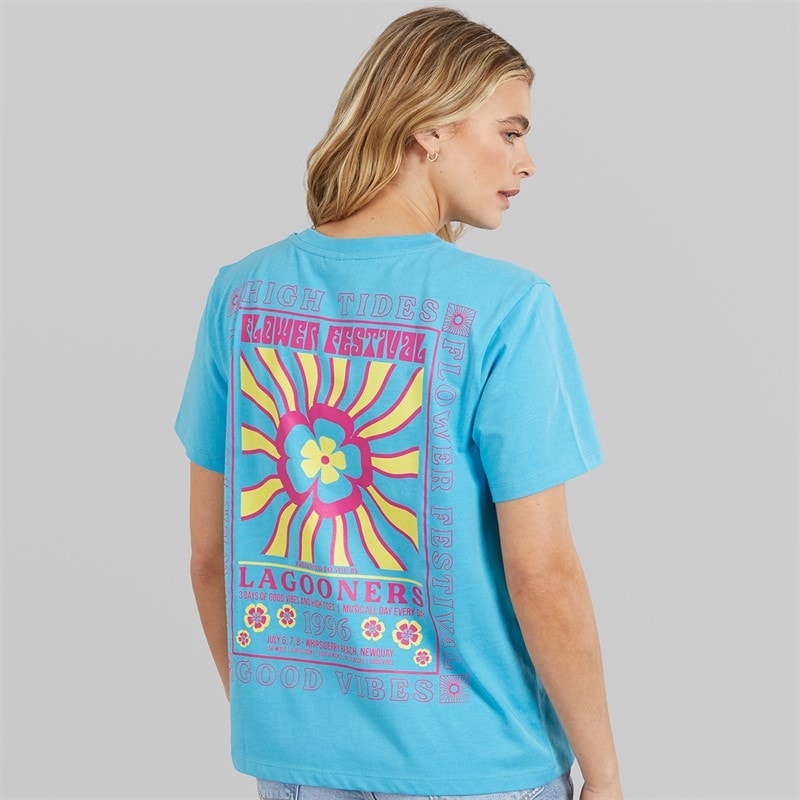 Lagooners Womens Birds T-Shirt Blue