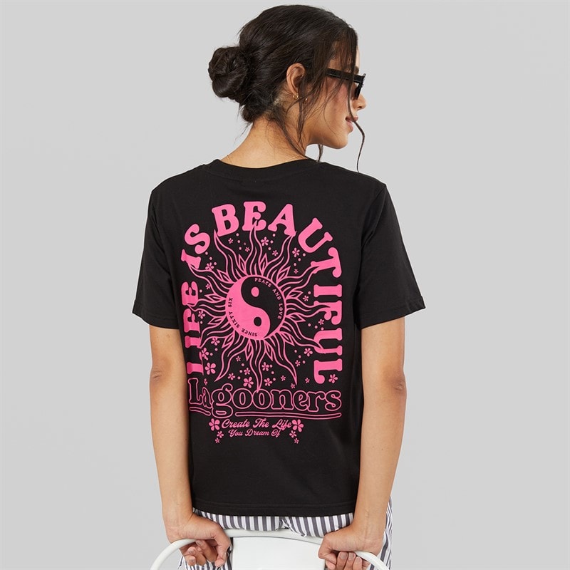 Lagooners Womens Primrose T-Shirt Black