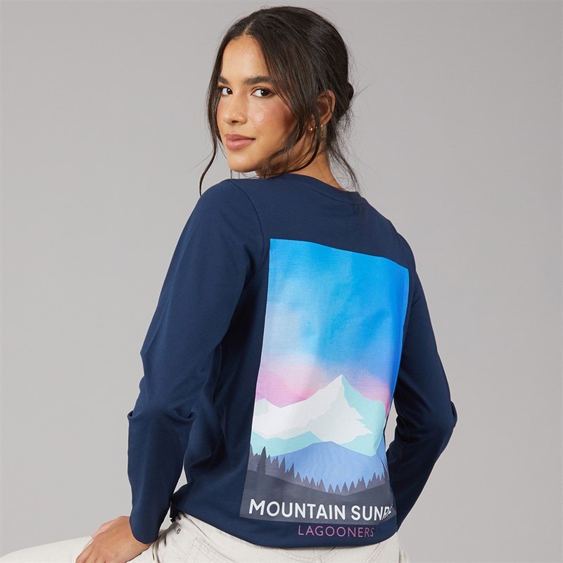 Lagooners Womens Frost Hollow T-Shirt Navy