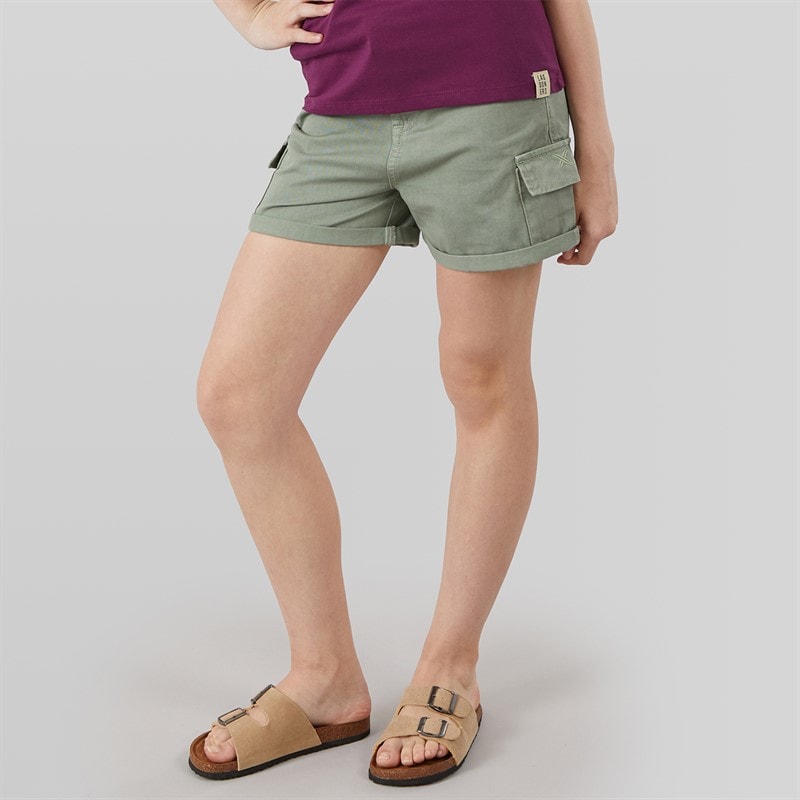 Lagooners Girls Grassmere Cargo Shorts Khaki