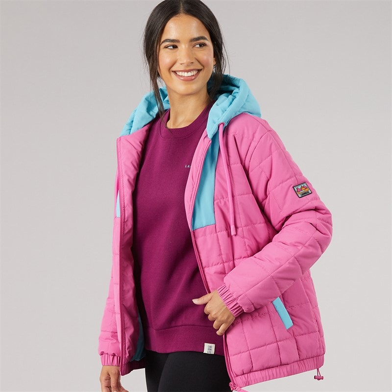 Lagooners Womens Ash OTH Padded Jacket Hot Pink