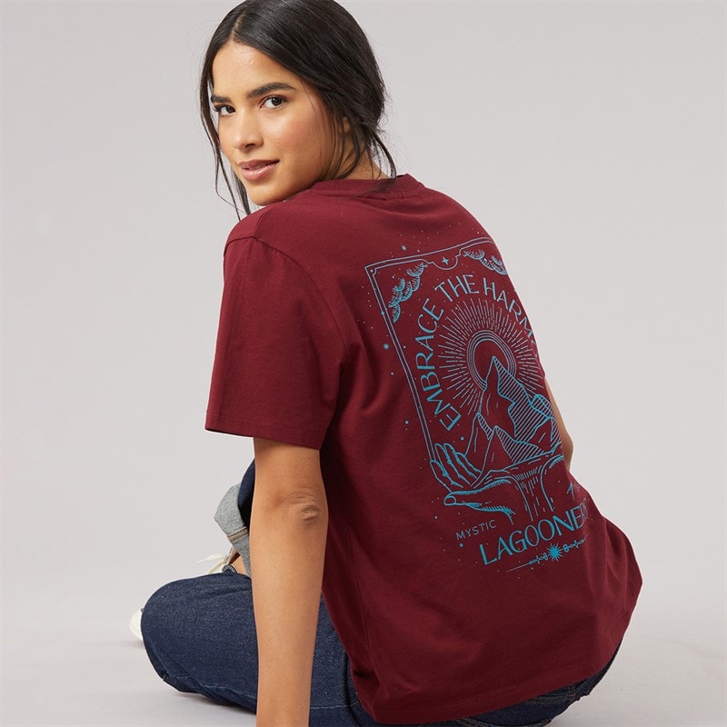 Lagooners Womens Fawn T-Shirt Burgundy