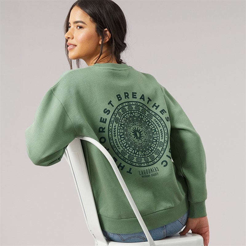 Lagooners Womens Finchmere Graphic Sweatshirt Green Bay