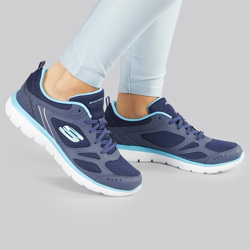 SKECHERS Womens Skechers Summits Suited Trainers Navy/Blue