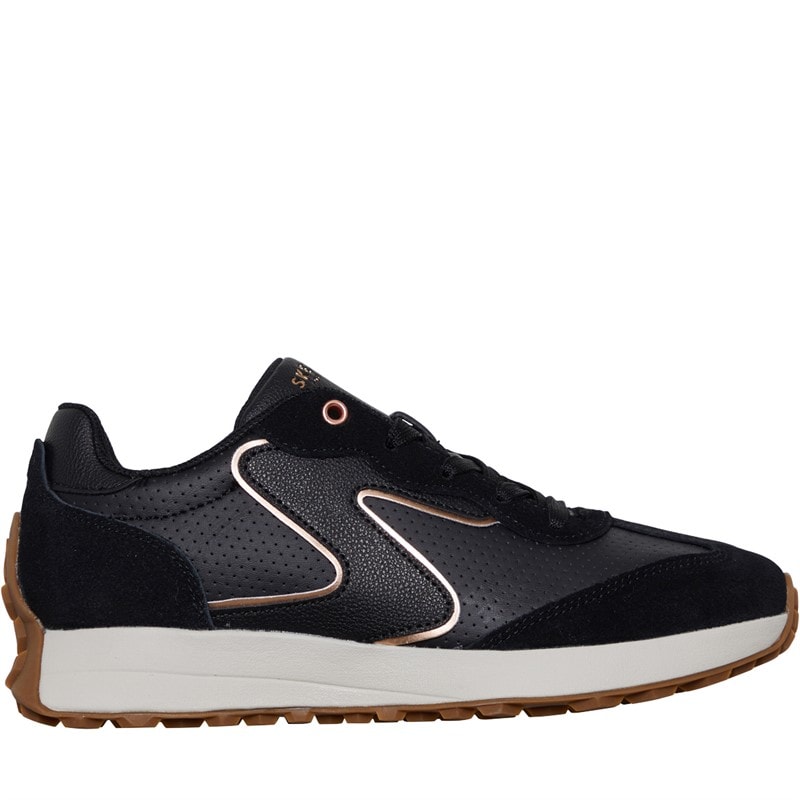 SKECHERS Womens Gusto Trainers Black/Gold