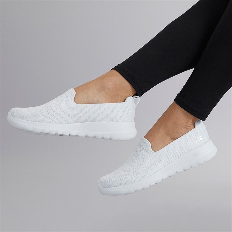 SKECHERS Womens Go Walk Joy Jaylene Trainers White/White