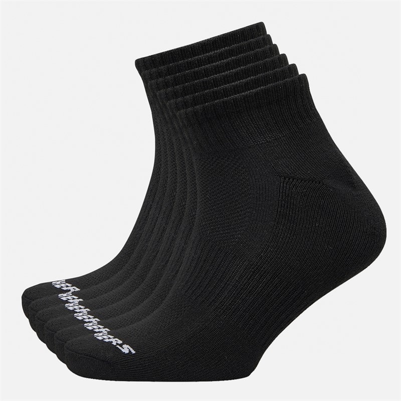 SKECHERS Six Pack Quarter Socks Black