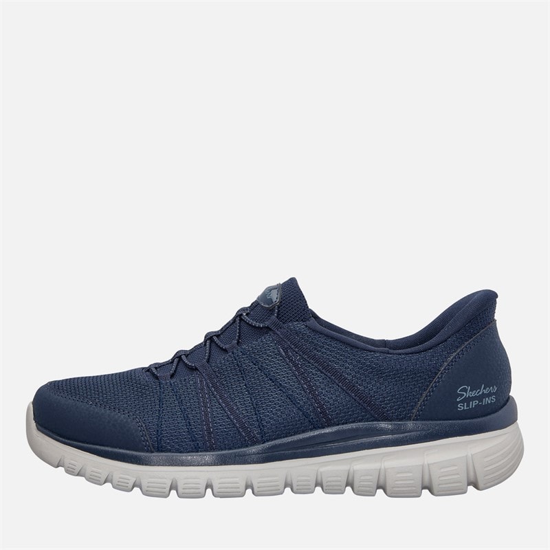 SKECHERS Womens Slip-Ins Graceful Trainers Navy
