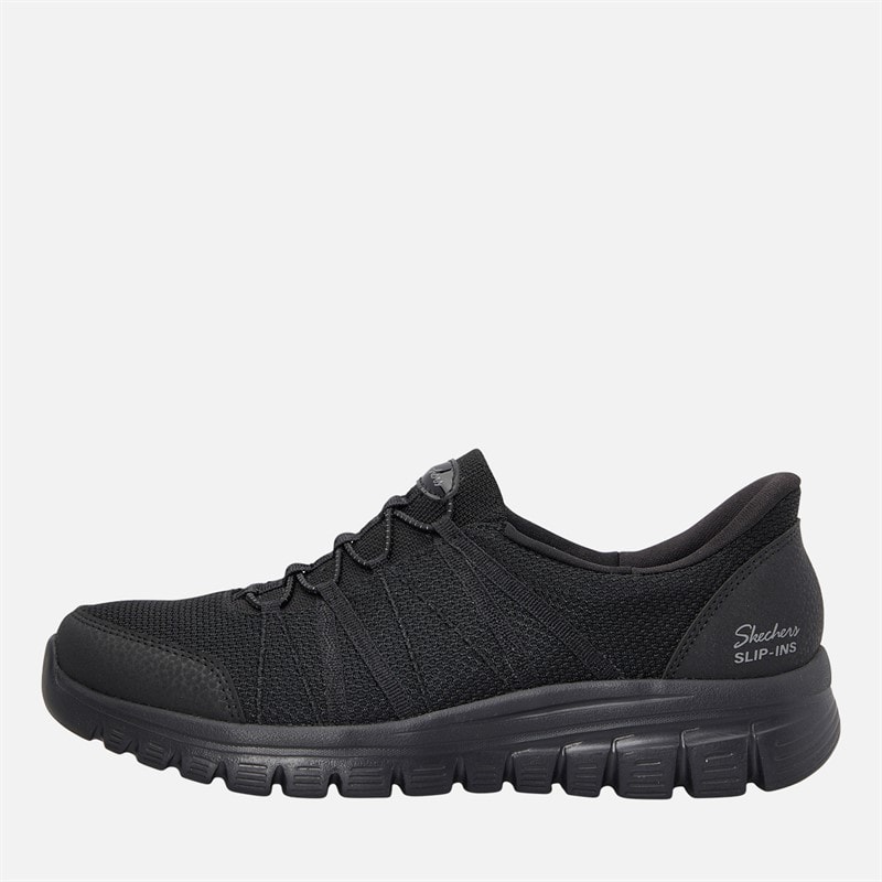 SKECHERS Womens Slip-Ins Graceful Trainers Black