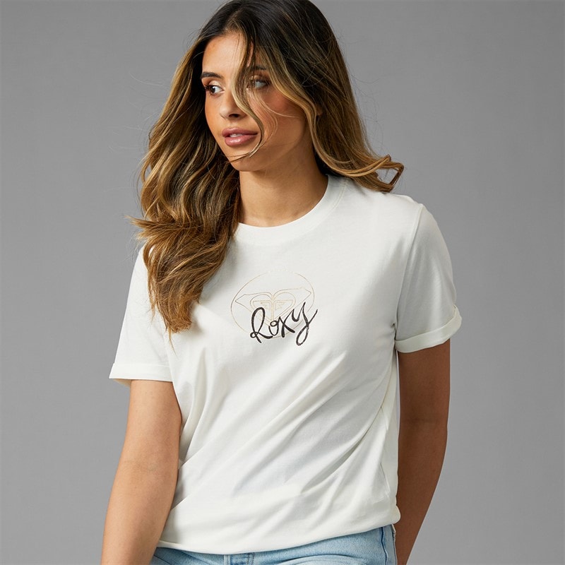 Roxy Womens Ocean T-Shirt Coconut Milk