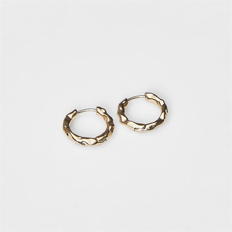 RADLEY Womens Hammer Hoop Earrings 18ct Gold Plated