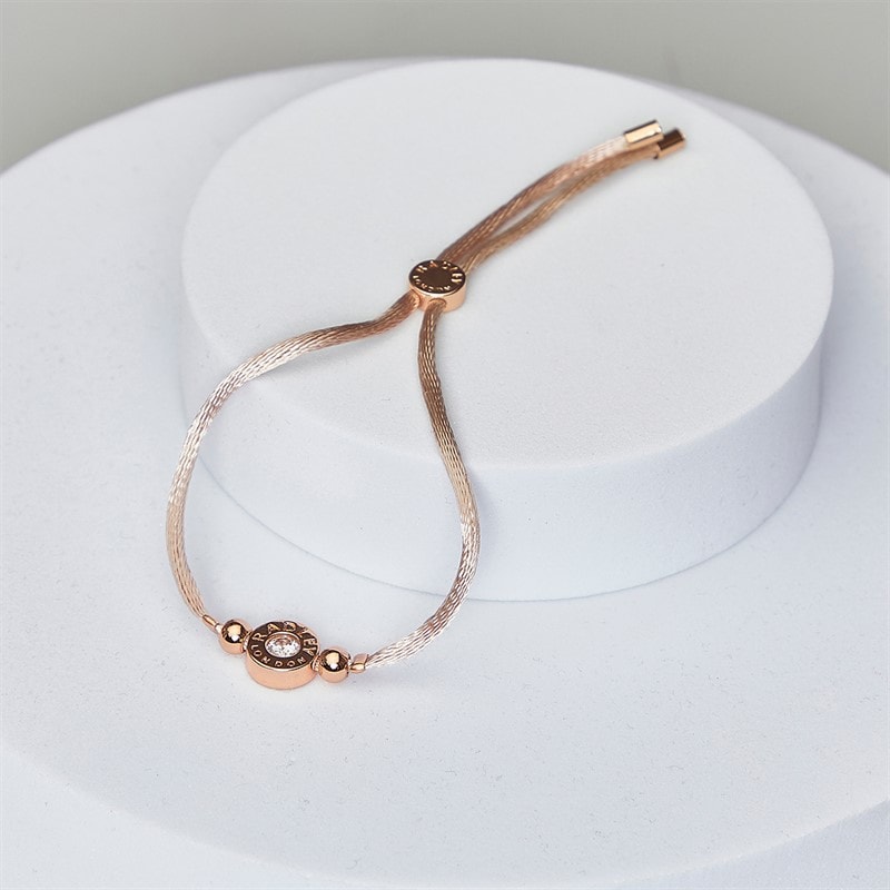RADLEY Womens Fountain Road Friendship Bracelet 18Ct Rose Gold