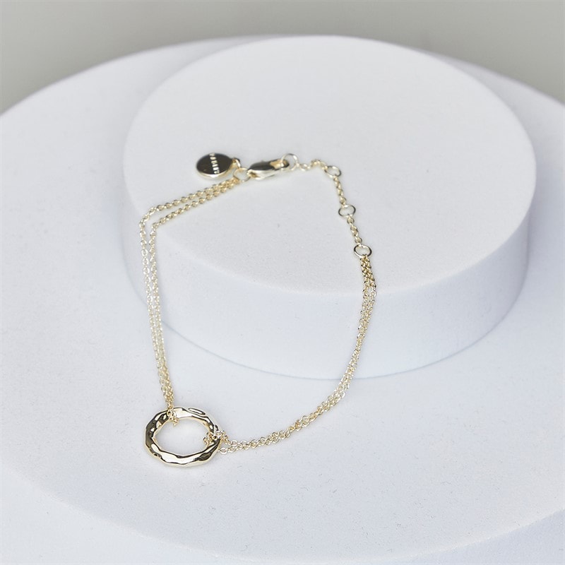 RADLEY Womens Hammer Hoop Bracelet 18ct Gold Plated