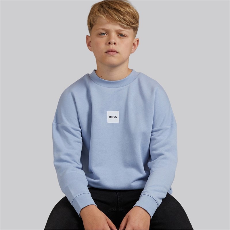 BOSS Boys Sweatshirt Medium Grey