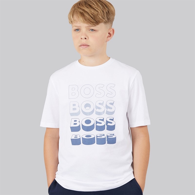 BOSS Boys T-Shirt White
