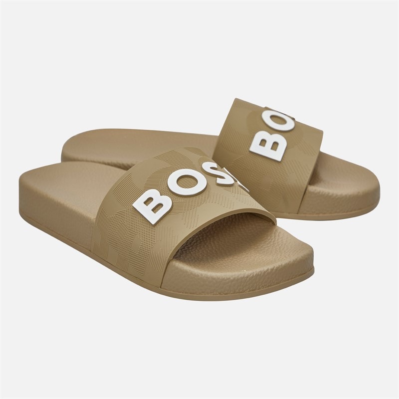 BOSS Junior Boys Aqua Sliders Stone