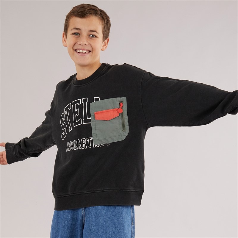 STELLA McCARTNEY Kids Sweatshirt Nero Lavato