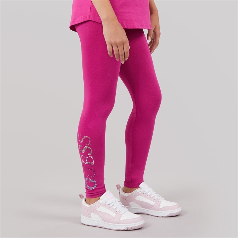 Guess Girls Leggings Purple Dragonfruit