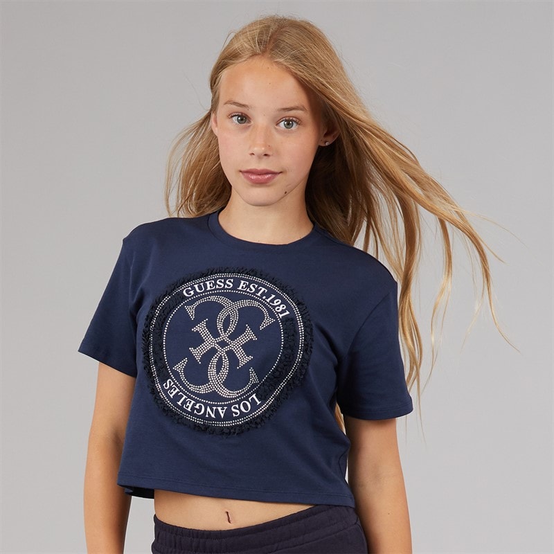 Guess Girls Midi T-Shirt Suiting Blue