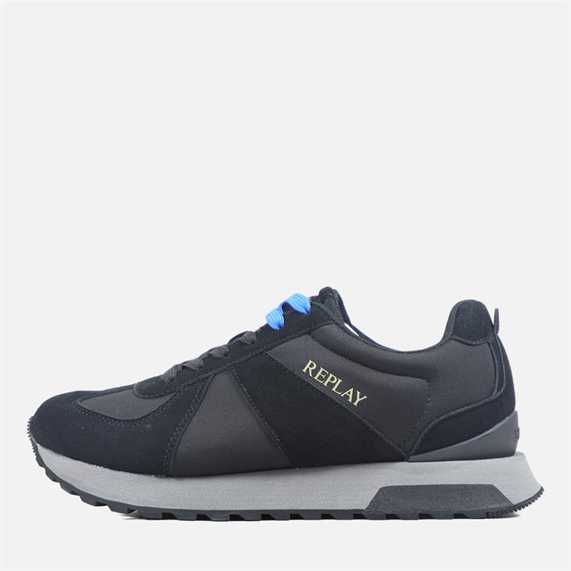 Replay Mens Castor Trainers Black